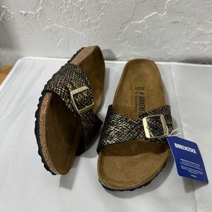 Madrid BS Shiny Python Black 39 US L 8 Narrow Fit